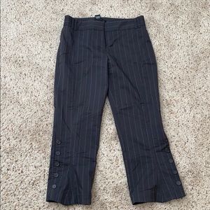 BCBG crop pin stripe pants
